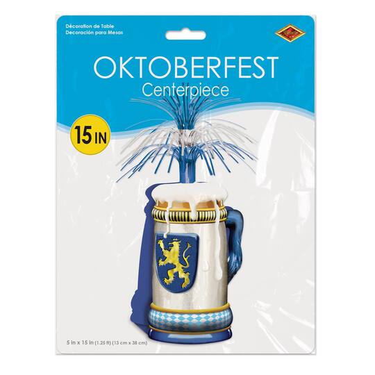 Beistle 15" Oktoberfest Beer Mug Centerpieces, 2ct.
